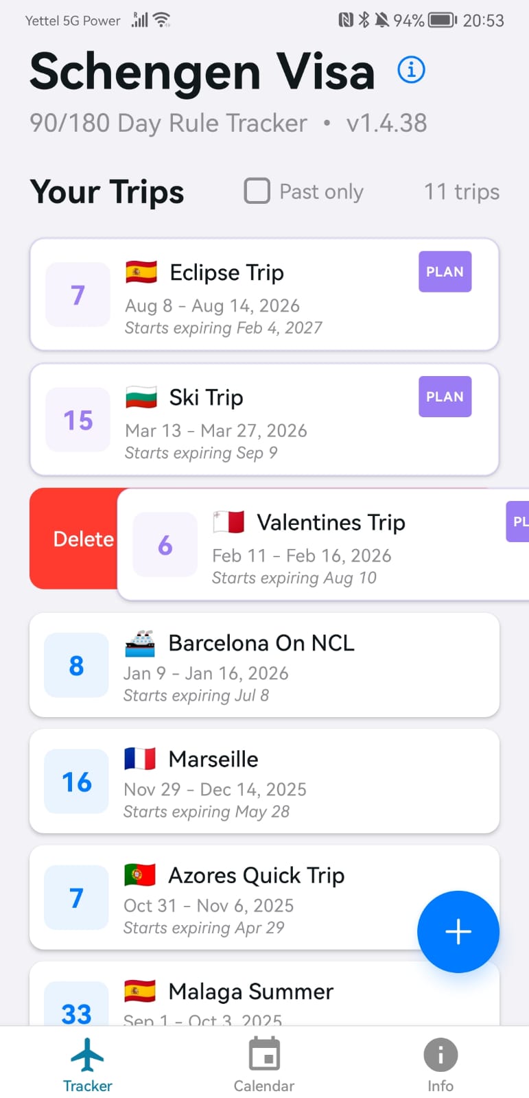 Swipe Right to Delete